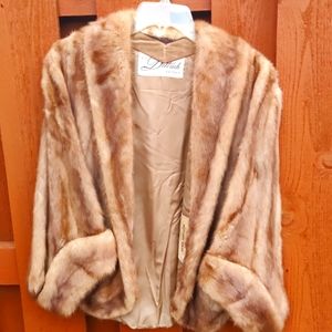Ditrich Detroit Size M Vintage Mink Stole Cape